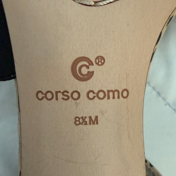 Corso Como Denice Leopard Print Leather Pointed Toe Kitten Heel Pump 8.5 EUC - Picture 8 of 9